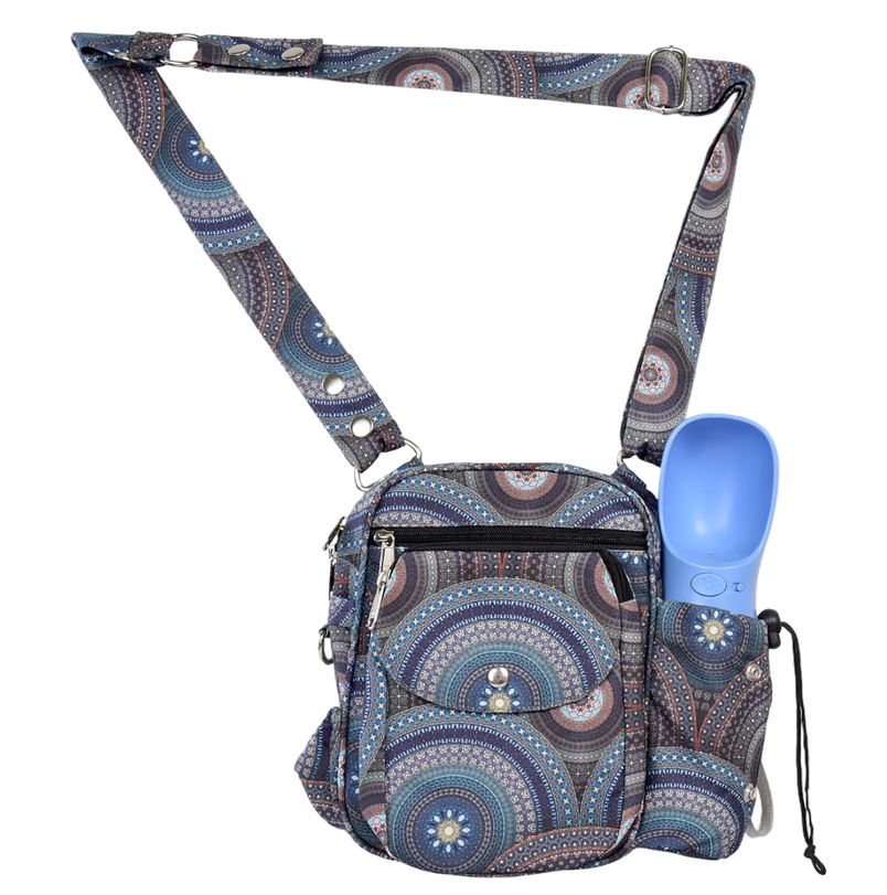 Outdoor Gassi-Tasche KONSTANZ 71080 – Mit Flaschenhalter und Gurtverlängerung